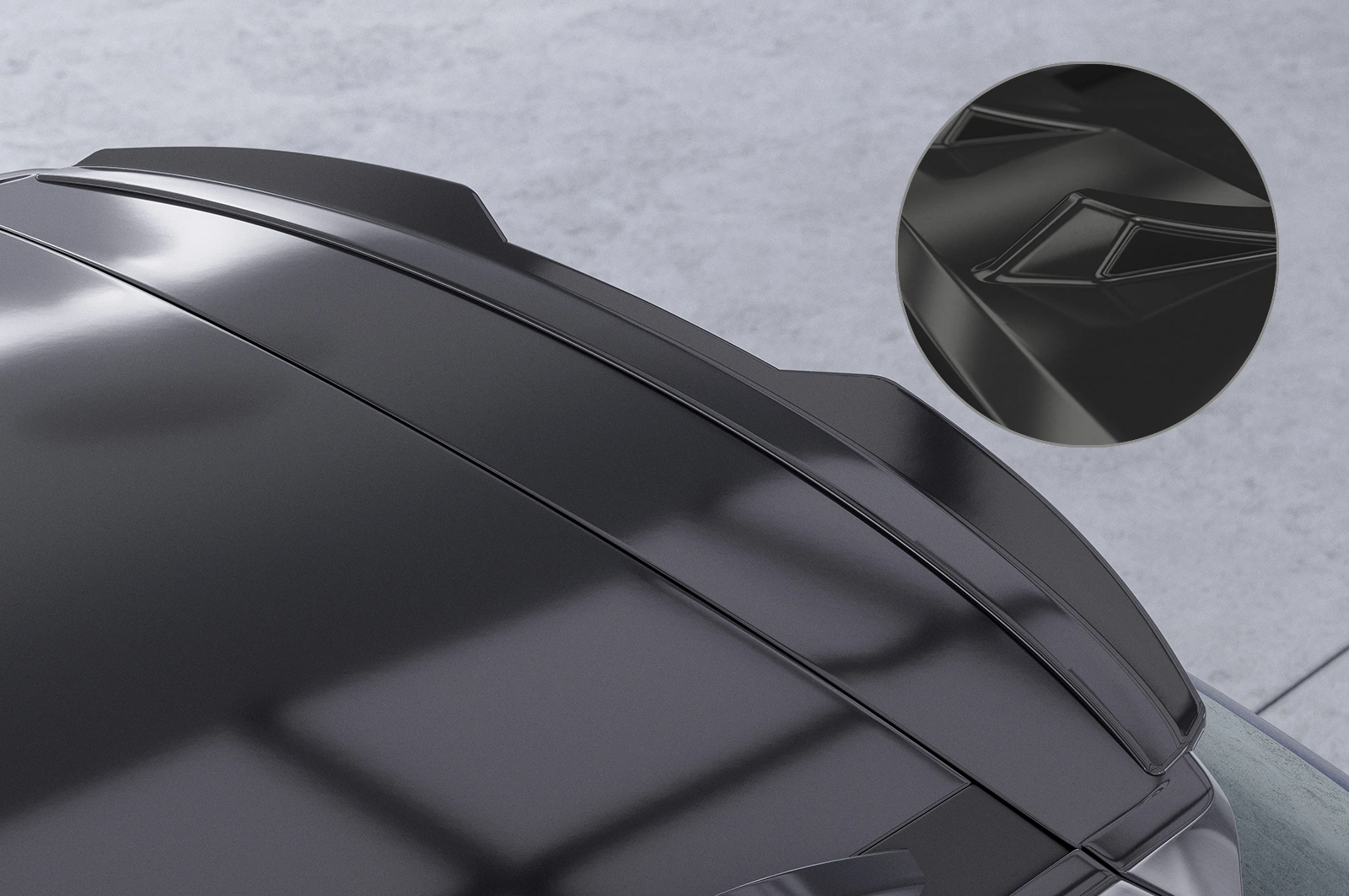 Achterspoiler Fabia 3 Combi glans zwart