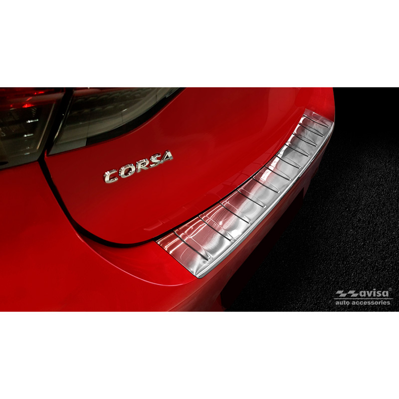 RVS Achterbumperprotector  Opel Corsa F HB 5-deurs GS-Line 2019- 'Ribs'