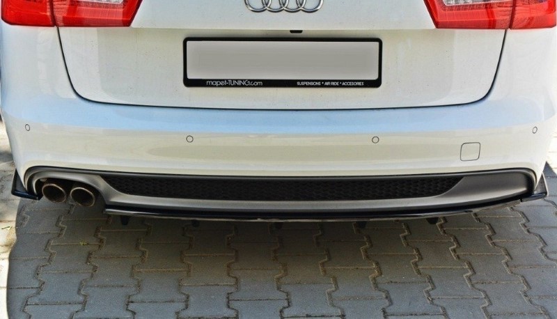 Centrale Achterspoiler Audi A6 C7 S-Line Avant Glanzend Zwart