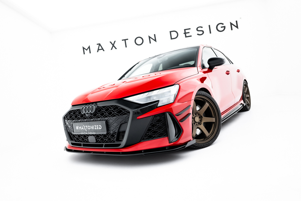Street Pro Voorspoiler + Flaps Audi RS3 Sedan 8Y Facelift