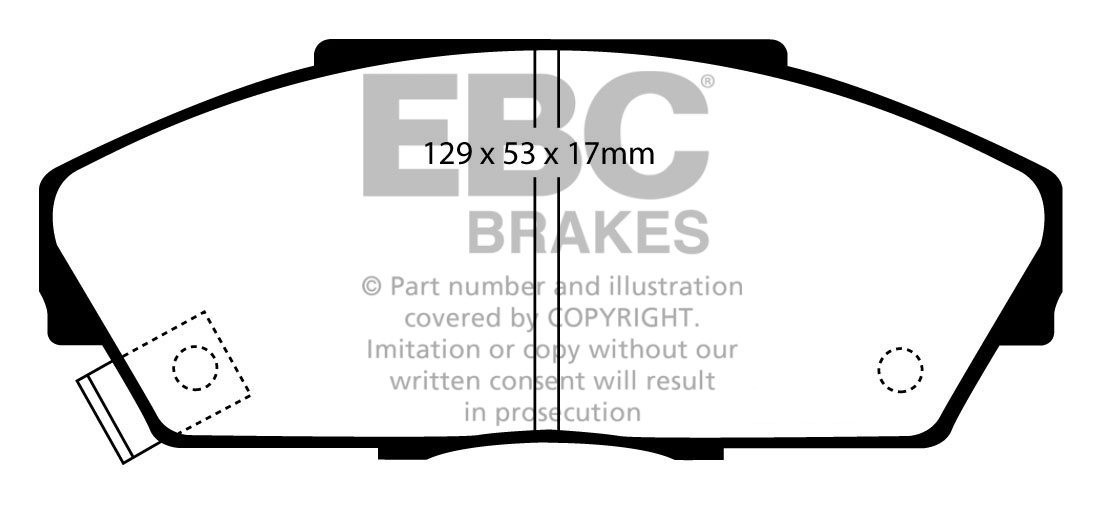 EBC Brakes HONDA Legend 2.7 (KA3) 87-92 Remblokken voorzijde gre