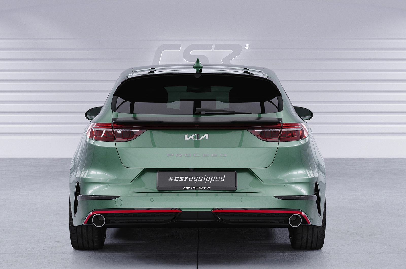 Achterspoiler Kia Pro Ceed (CD) Glans Zwart – CSR Automotive