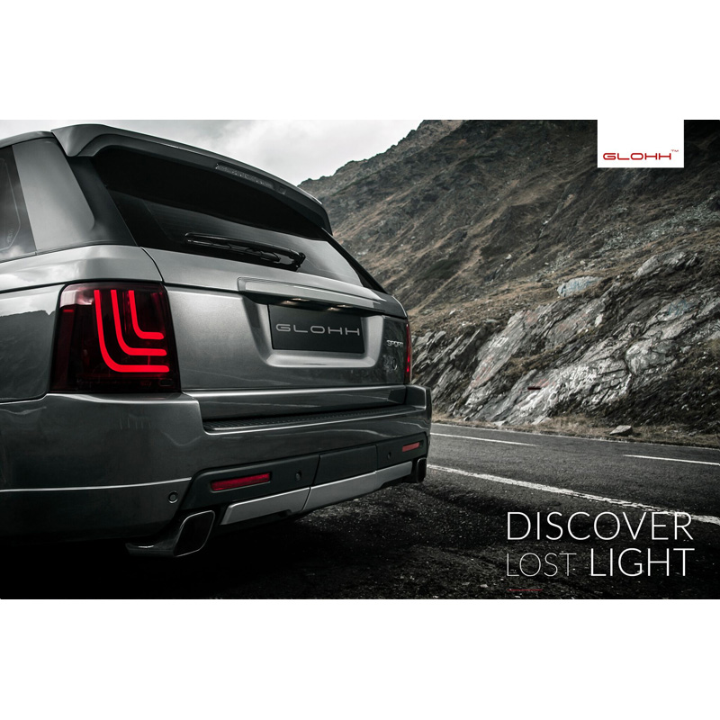 Glohh GL-3 Dynamic LED Achterlichten  Range Rover Sport L320 2005-2009 & 2010-2013 - Rood/Rookgrijs