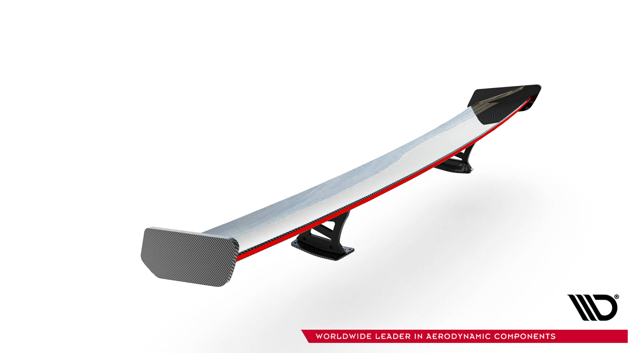 Carbon Spoiler + LED Audi A3 / A3 S-Line / S3 / RS3 Sedan 8Y / 8Y Facelift Maxton Glanzend zwart