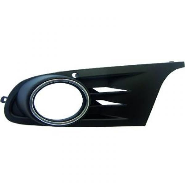 Bumper Grill rechts VW GOLF VI 08->> met GATENF. Mistlamp