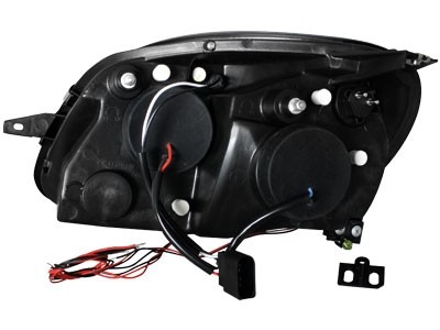 Faros Mercedes SLK 95-.. Angel Eyes cromo