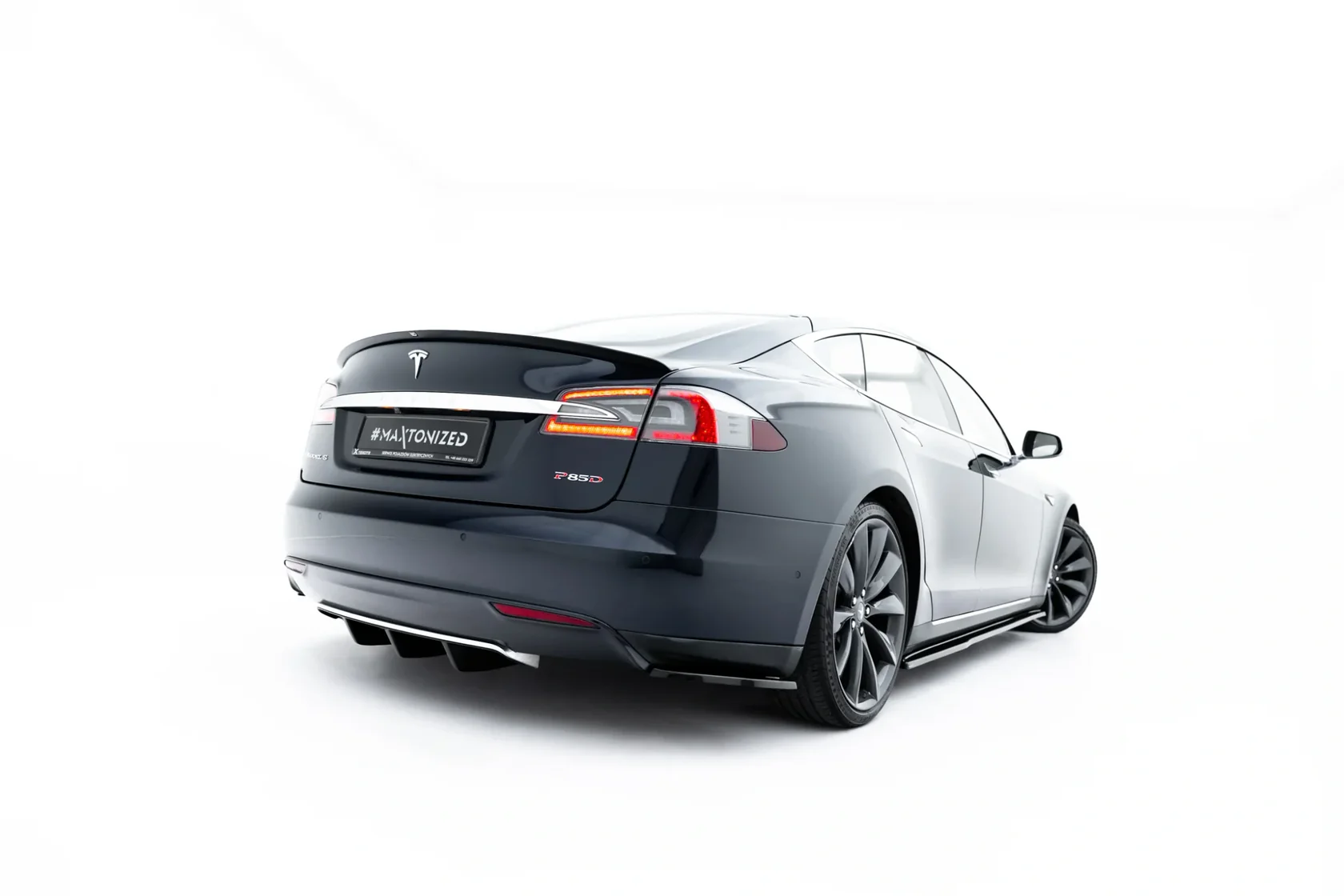 Zij Diffuser V.2 Tesla Model S Mk1 Maxton Glans Zwart