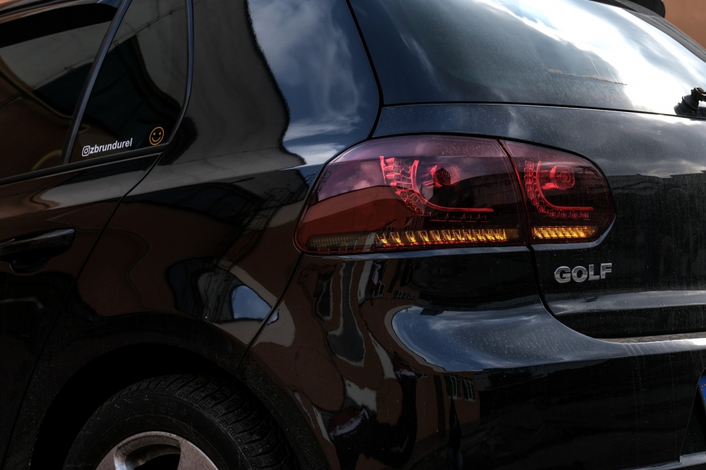Taillights led VW Golf VI 10/08- R-look red/Smoke