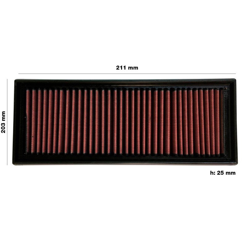 Simoni Racing vervangingsfilter  Volkswagen Jetta/Passat 2005-2010 Tiguan 2007-2010 GTi 2009-2010 Eos 2006-2009