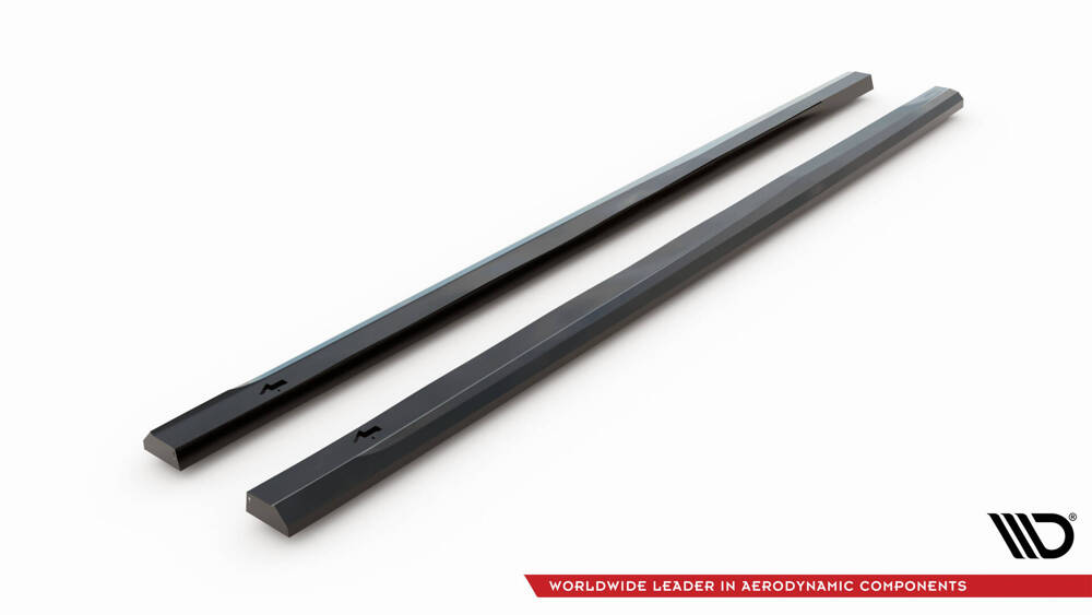 Zijskirt Ford Transit Courier MK1 Glans Zwart