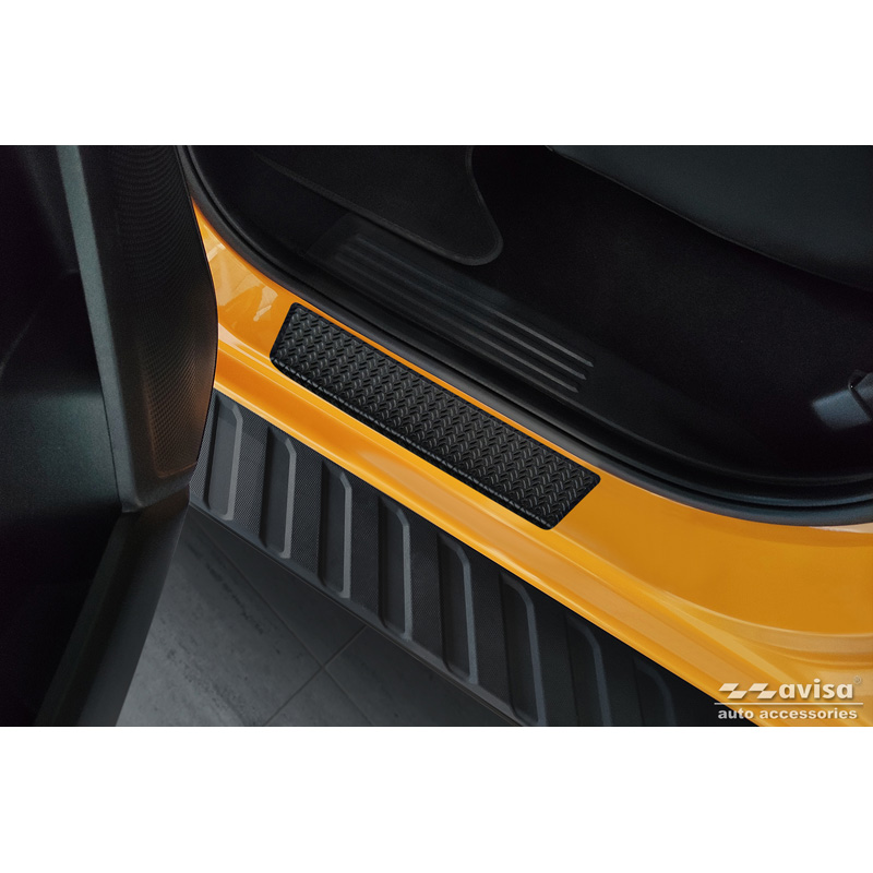Aluminium Instaplijsten 'Riffled Plate'  Ford Ranger VI 2022- & Volkswagen Amarok II 2023- - 4-delig - Zwart