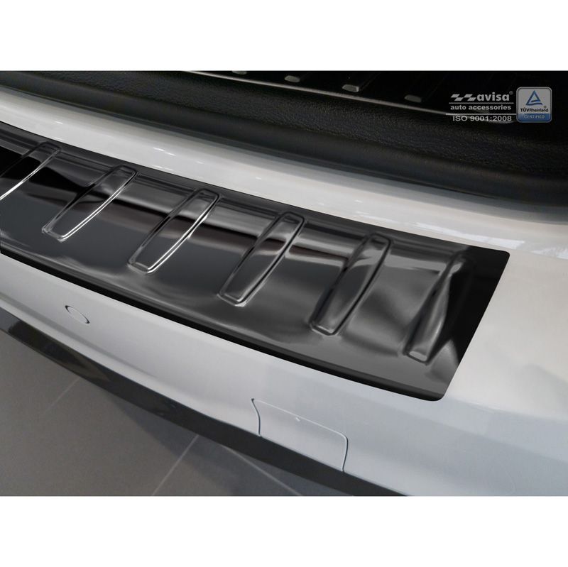 Zwart-Chroom RVS Achterbumperprotector  BMW X3 F25 2014-2017 'Ribs'
