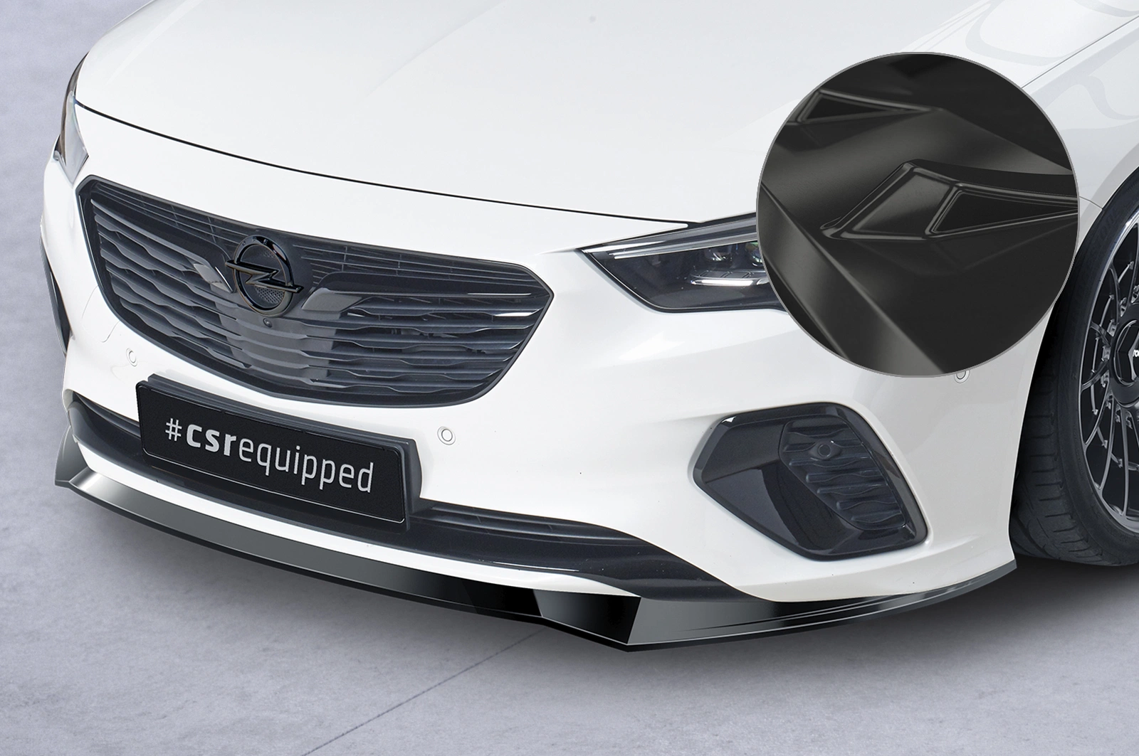 Voorspoiler Opel Insignia B GSI Glans Zwart van CSR Automotive (09/2017-02/2020 Vor Facelift)