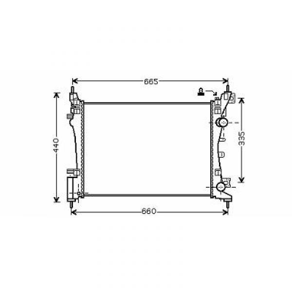 Radiator OPEL CORSA D 06->> 1.0/1.2/ 1.4 +/-AC