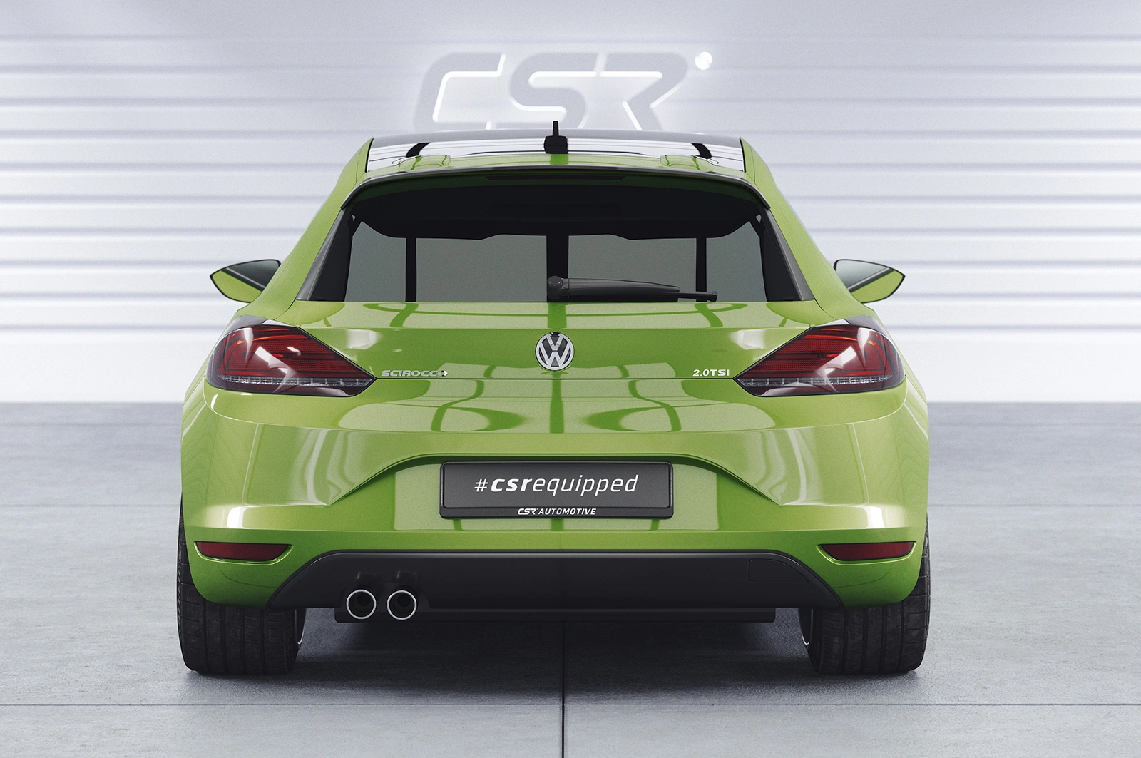 Achterspoiler voor VW Scirocco III R/R-Line Glans Zwart (2014–2017 Facelift) – CSR Automotive