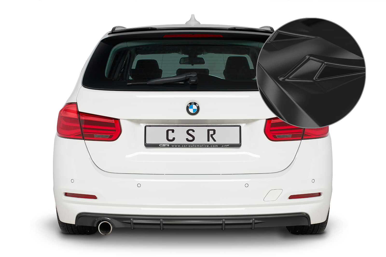 Diffuser BMW 3 serie F31 CSR Glans Zwart