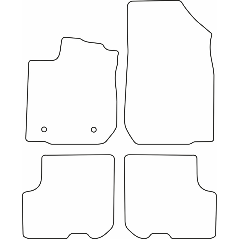 Automatten Velours  Dacia Logan II 2012-2020