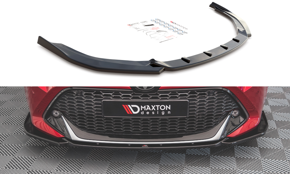 Voorspoiler Toyota Collora GR Sport Hatchback XII Maxton Glans Zwart