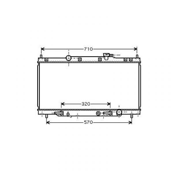 Radiator CRV 02->> 405x736x16 2.0I 16V +/-AC