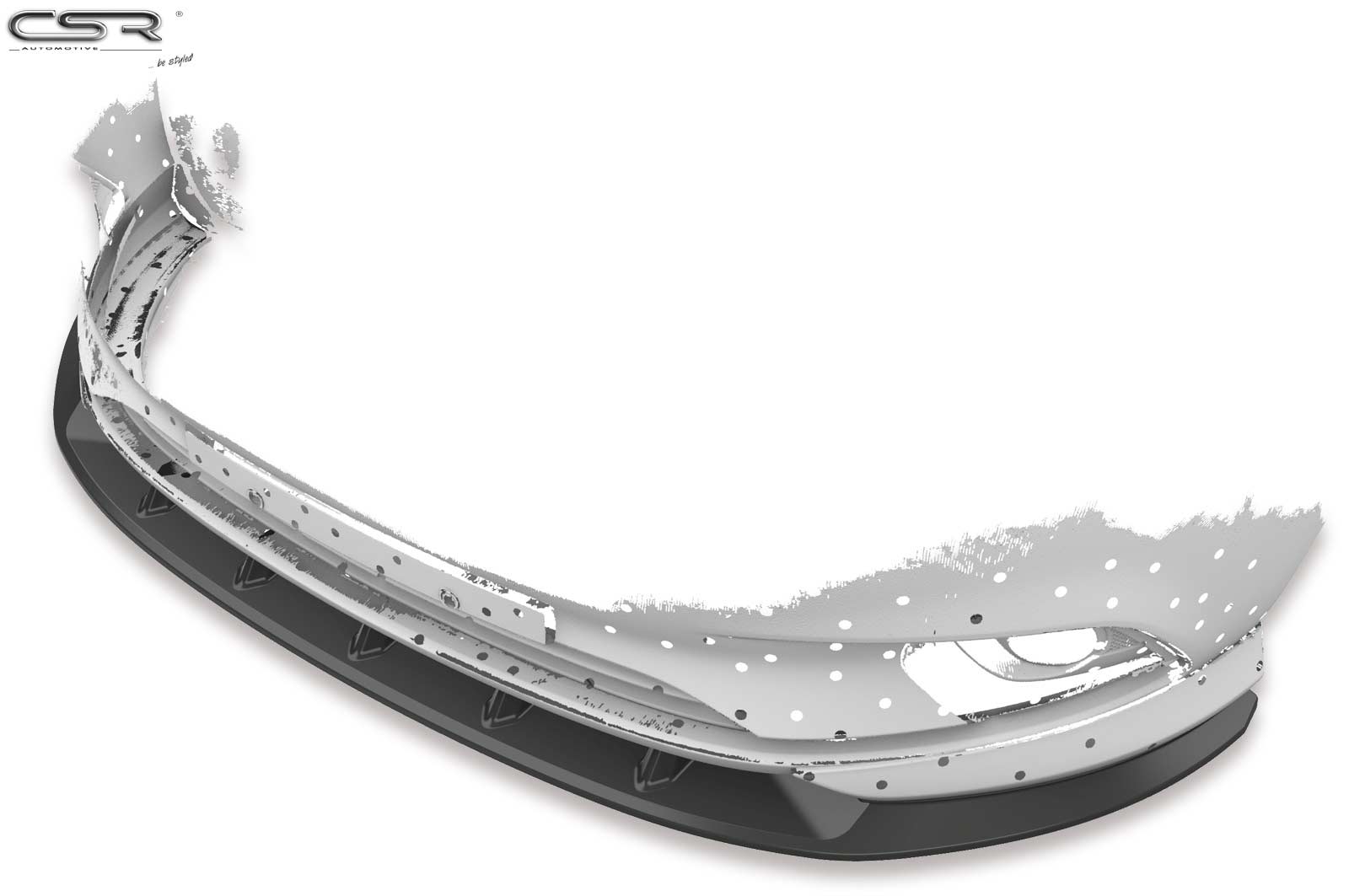 Voorspoiler Opel Corsa E OPC-Line Glans Zwart – 11/2014–06/2019