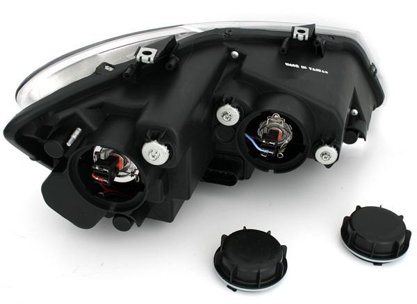 Headlights VW Polo 6R 09- DRL black Facelift look