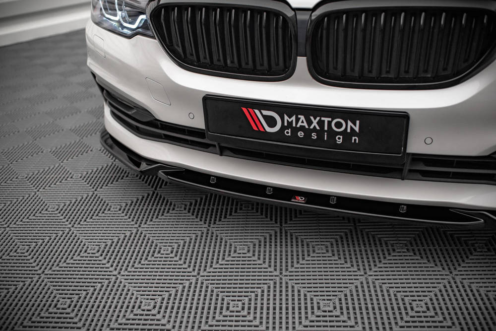 Voorspoiler V.2 BMW 5-Serie G30 Maxton Glans Zwart