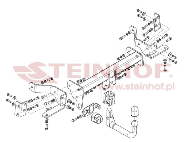 Trekhaak Opel Antara (excl. Flex-Fix) 02/2007-....