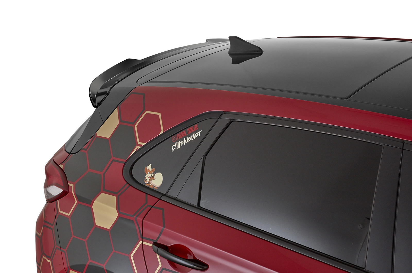 Achterspoiler Hyundai i30 (PD) Glans Zwart van CSR Automotive (2017-)