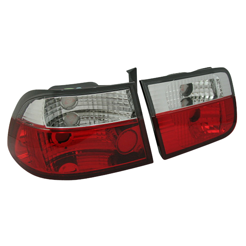 Set Achterlichten  Honda Civic Coupe 1996-2001 - Rood/Helder