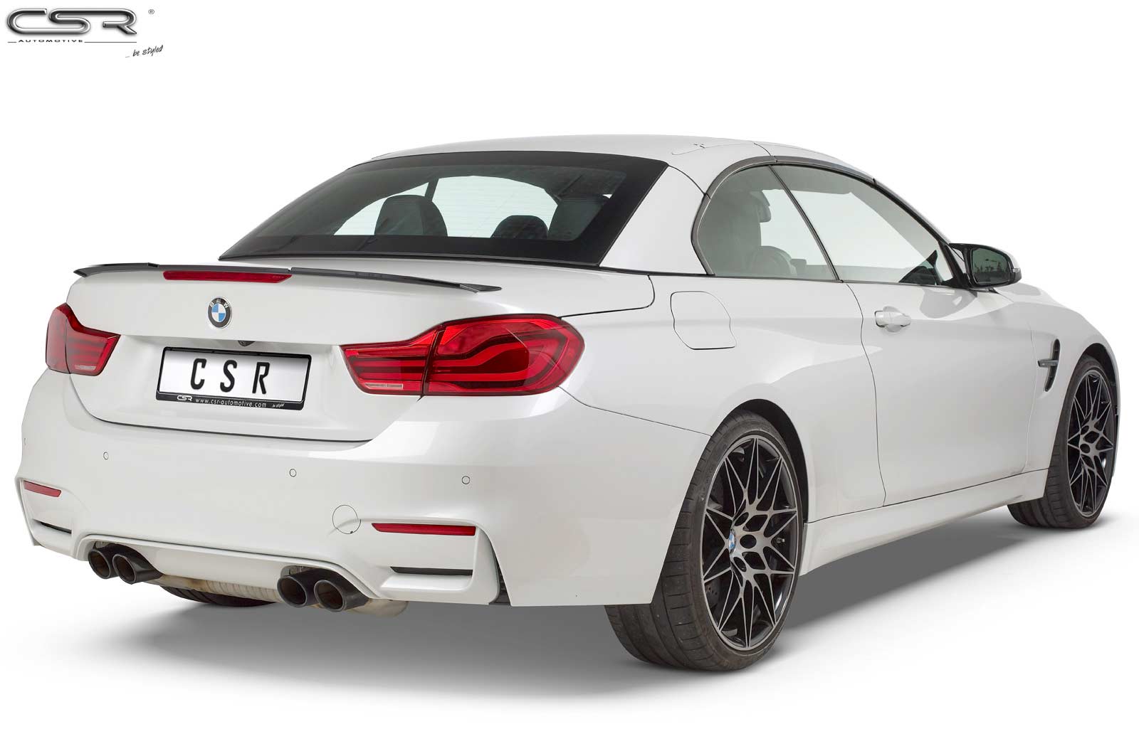 CSR Achterspoiler BMW 4-Serie M4 cabrio F33/F83 Glans zwart