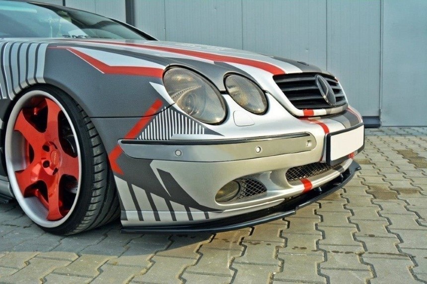 Voorspoiler Mercedes CL-klasse C215 Maxton Design glans zwart