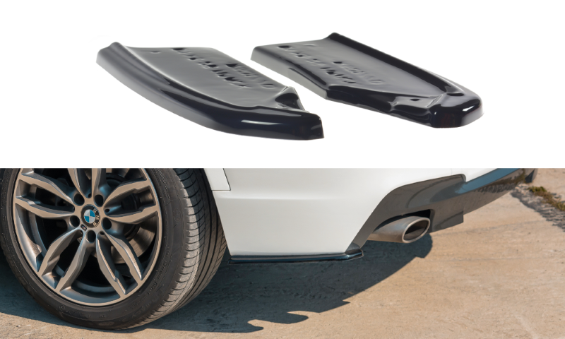 Achterzij Spoilers BMW X3 F25 M-Pack Facelift Glanzend Zwart