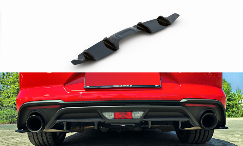 Achter Aanzet Ford Mustang Mk. 6 Facelift Glanzend Zwart