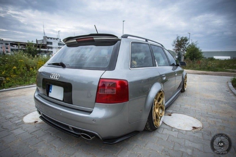 Centrale Achterspoiler Audi RS6 C5 Avant Glanzend Zwart