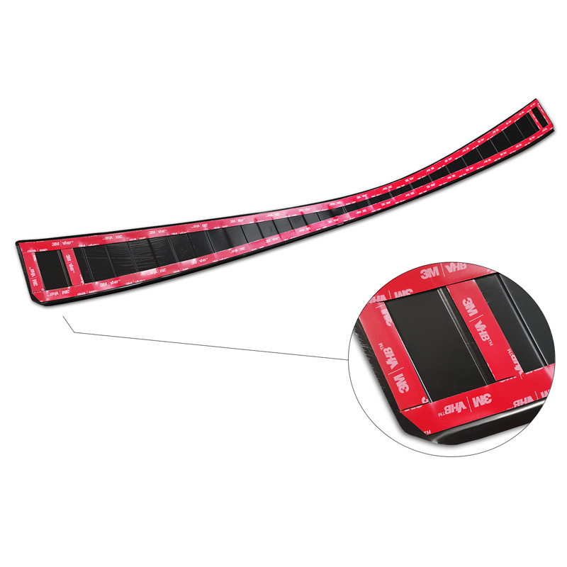 Zwart RVS Achterbumperprotector  Toyota Corolla XII Combi 2019- (incl. GR Sport) & Suzuki Swace Combi 2020- 'Ribs'