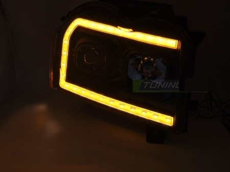 Koplampen Jeep Grand Cherokee 2005-2008 Tube Zwart