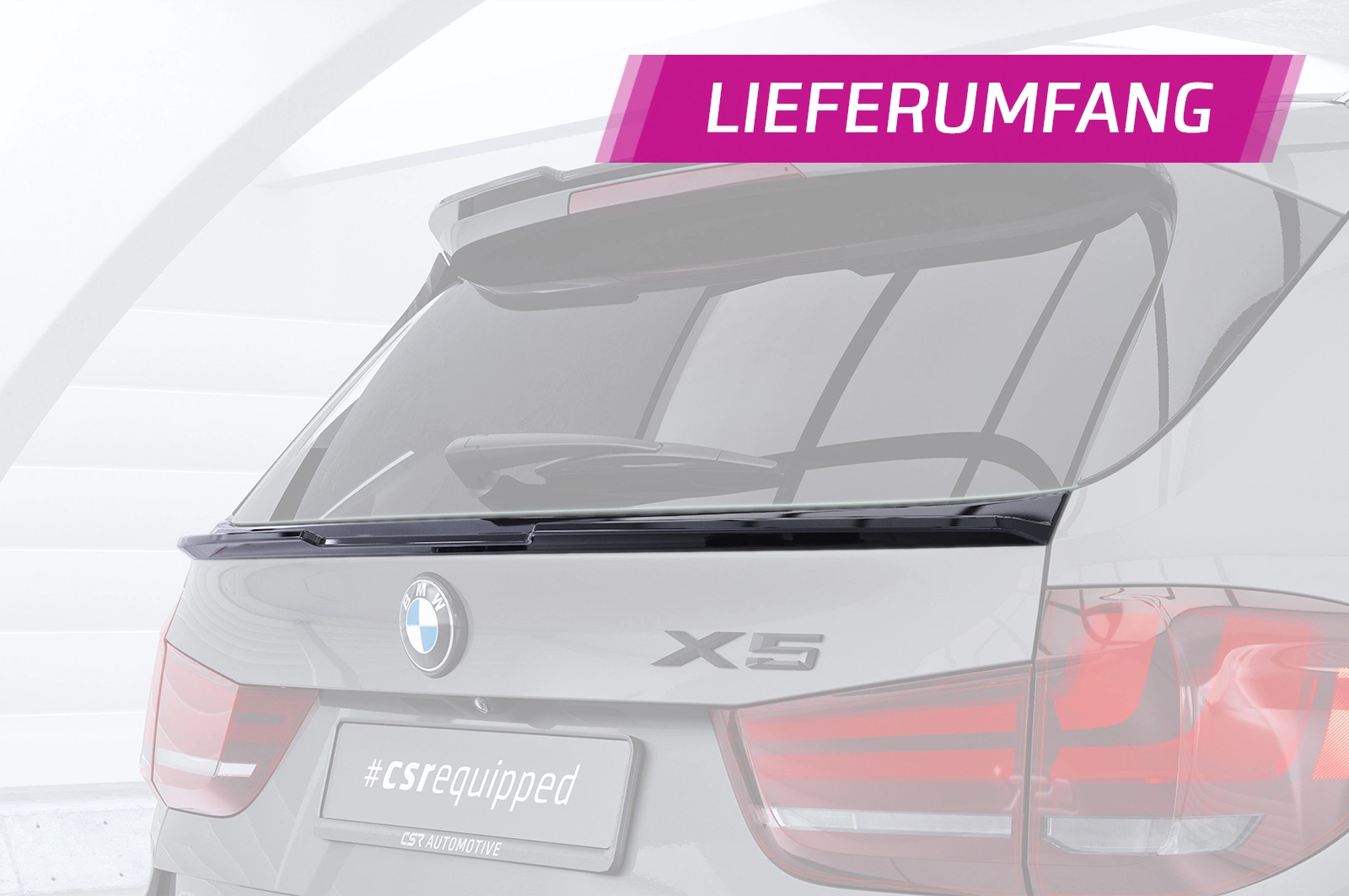 Achterspoiler BMW X5 F15 glans zwart