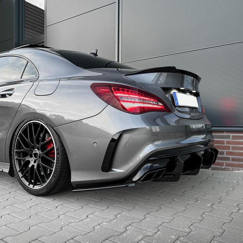 Diffuser Mercedes CLA 45 AMG C117 FL Glans Zwart