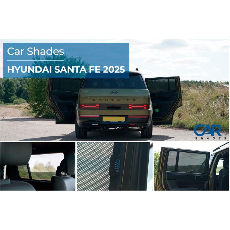 Set Car Shades (achterportieren)  Hyundai Santa Fe V (MX5) 2024- (2-delig)