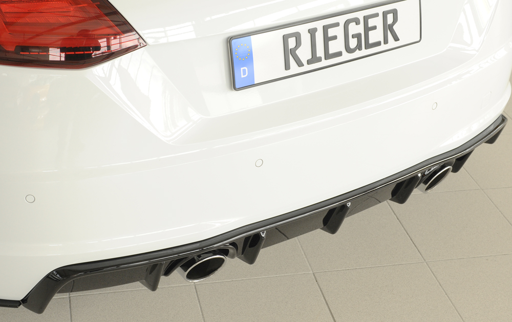 Diffuser Audi TT 8J-FV 8S 14-22 Rieger Glans Zwart