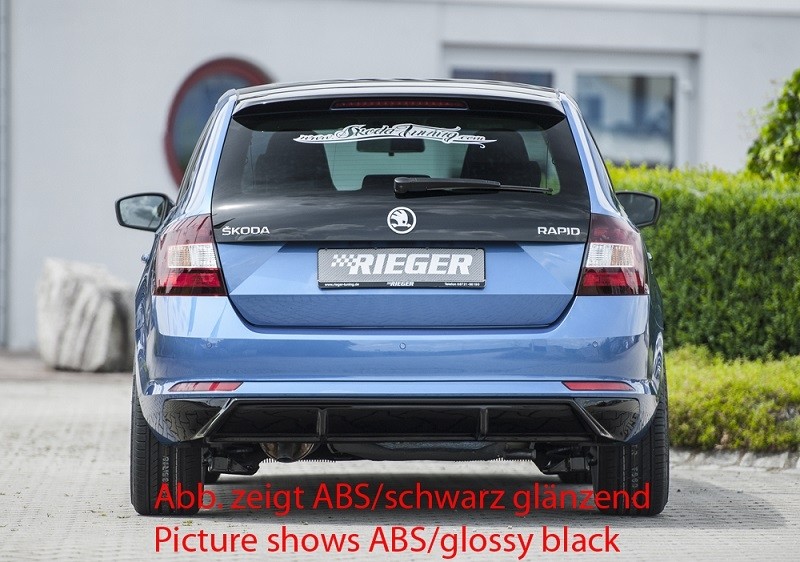 Achteraanzet Carbon-look Skoda Rapid Spaceback NH
