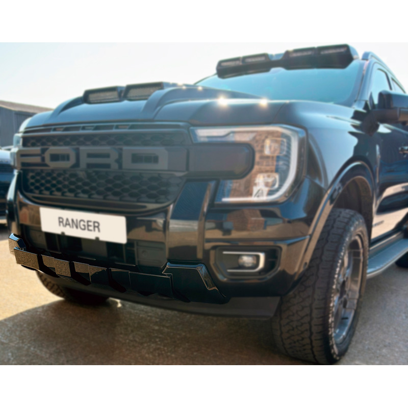 RGM 'Skid-Plate'  Ford Ranger Platinum / Tremor / XL / XL 2024- (Glanzend Zwart ABS)