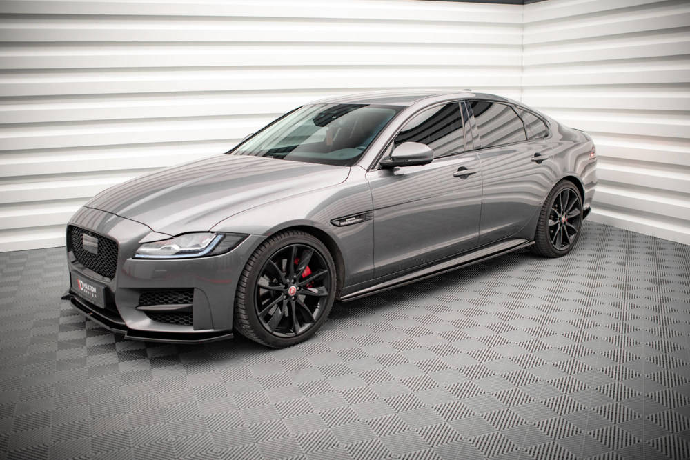 Zijskirts Jaguar XF R-Sport Mk2 Maxton Glans Zwart