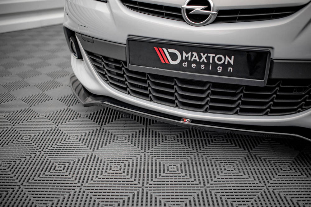 Voorspoiler V.2 Opel Astra J GTC OPC-Line Maxton Glans Zwart