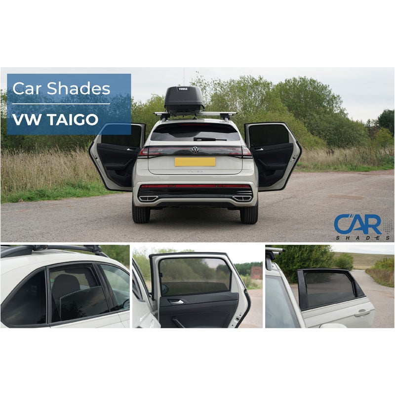 Set Car Shades (achterportieren)  Volkswagen Taigo (CS1) 2021- (4-delig)