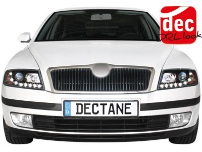 Faros Skoda Octavia 05-09 Dayline Los ojos del Diablo cromo