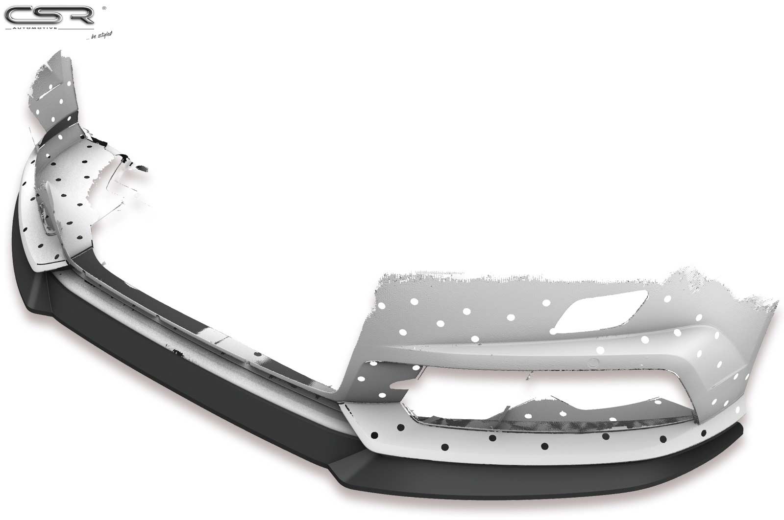 Voorspoiler Audi A6 C7 4G S-Line / S6 C7 4G Glans Zwart – 10/2014–2018