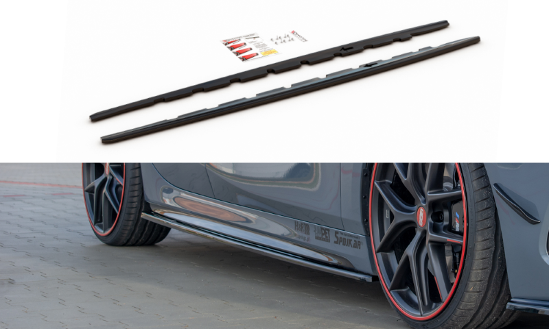 Zijskirts BMW 1 Serie F40 M-Pack/ M135i Glans Zwart V1