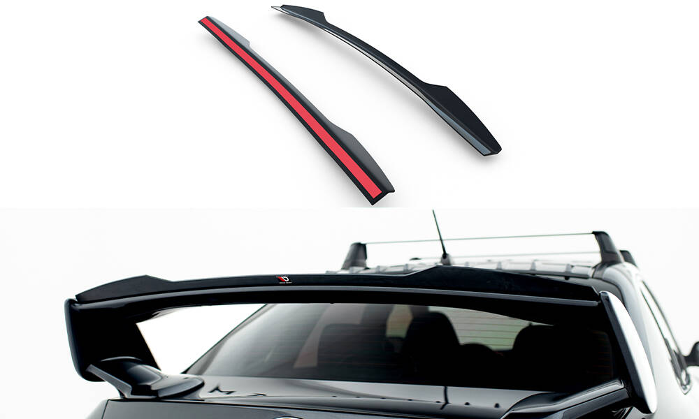 Spoiler Cap Subaru Impreza WRX STI MK3 Facelift Maxton Glanzend zwart