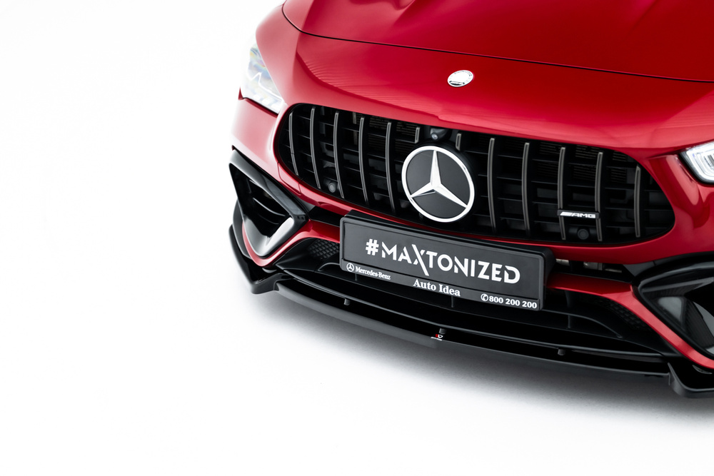 Voorspoiler Mercedes-AMG CLA 45 Aero C118 V.5 Maxton Glans Zwart